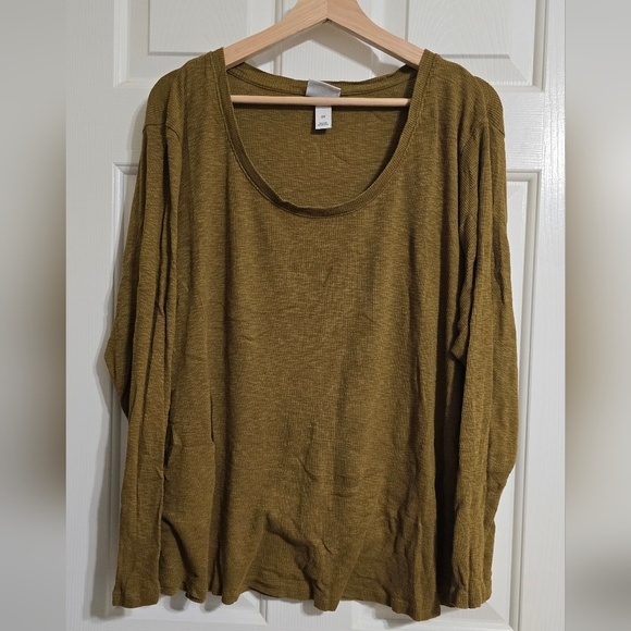 Ava & Viv Tops - Ava & Viv Long Sleeve Top in Olive